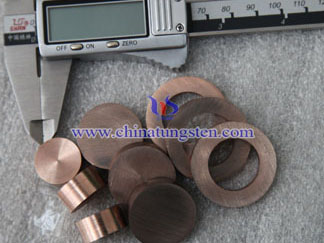Foto contactos de cobre de tungsteno